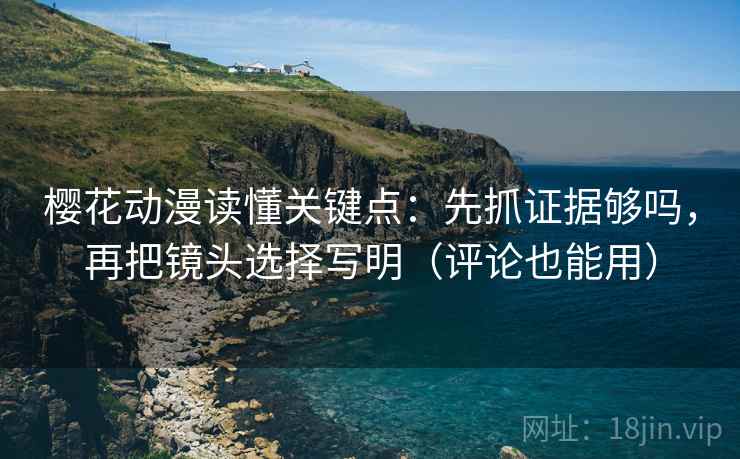 樱花动漫读懂关键点：先抓证据够吗，再把镜头选择写明（评论也能用）